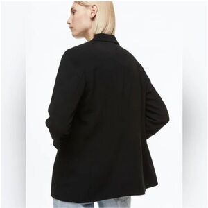 H&M Black Blazer 3/4 Sleeve - Women’s M